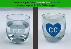 Cold color changing vinyl CLEAR TO BLUE 12 x 24