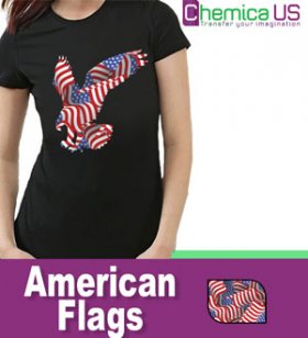Chemica Fashion Pattern American Flag, HTV 12" x 15"