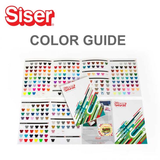 Siser Heat Transfer Materials Color Guide