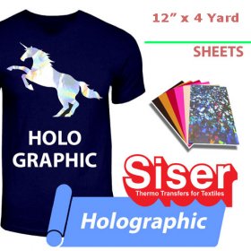 Siser Holographic Heat Transfer 12 in x 4 Yards