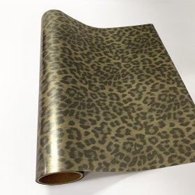 Fashion Glitter Pearl Patterns HTV - Cheetah Gold 12 X 10