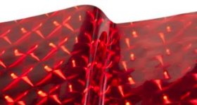 METALIZED MOSAIC - MULTI-LENS CHERRY RED