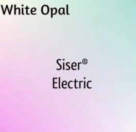 White Opal Siser Electric 15" X 1 YD ( 3 FEET) Unique Finishes