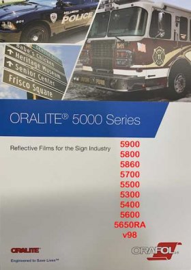 Oralite 5400 / 5600 / 5800 / 5900 series products color guide