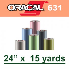 Oracal 631 Matte Removable Adhesive Vinyl Film 24" x 15 Yard