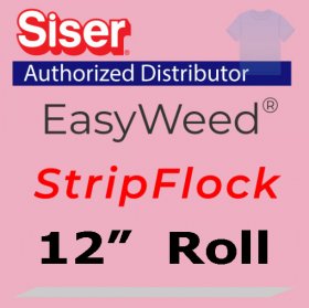 Siser StripFlock Heat Transfer 12" ROLL (5 yard to 50 yard)