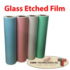 Color Etched frosted Glass Film 12 X 12 X 1 Made in the USA