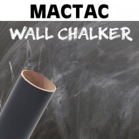 MACtac wallCHALKER Black Removable Textured Vinyl 12"X12"