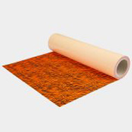 Chemica 15" x 12" ZEBRA Fluo Orange Pattern Heat transfer