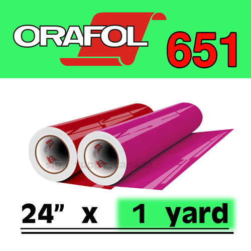 Oracal 651 Intermediate Permanent Vinyl 24\" x 1 yard